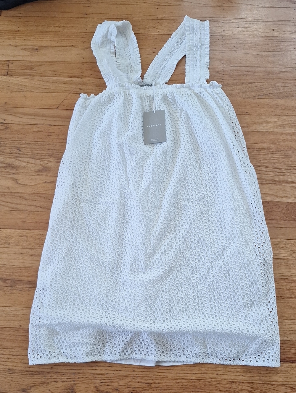 Everlane White Eyelet Tank Sundress Top for Women